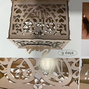 Heart Cutout Wooden Box